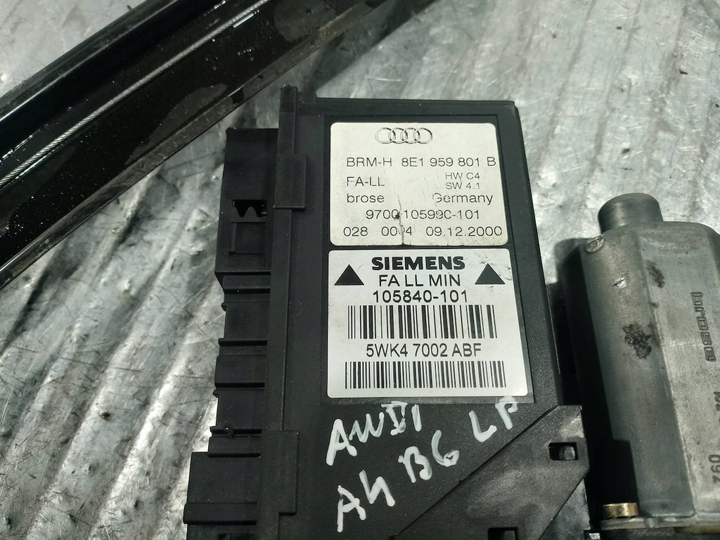 фото №7, Подъемник стекло левый перед audi a4 b6