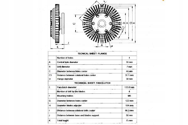 фото №1, Nrf вязкостная муфта сцепление hyundai h 200 2.4