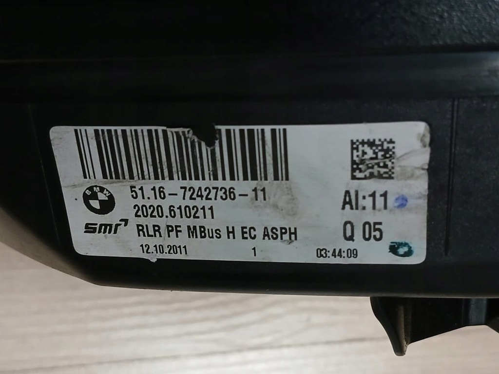 фото №9, Bmw f20 f22 f30 f32 f34 корпус рамка правого дзеркало оригінальний номер