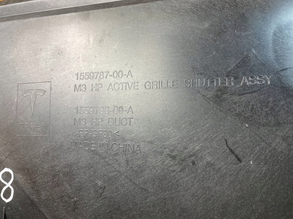 Впуск повітропровід корпус жалюзі повітря tesla model 3 1559787-00-a 2017- Доставка
