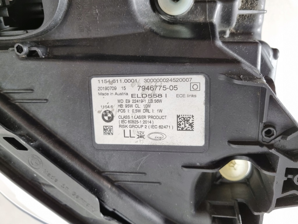 фото №12, Bmw 7 g11 g12 lci lift лампы левая правая перед laser led капот крылья eur