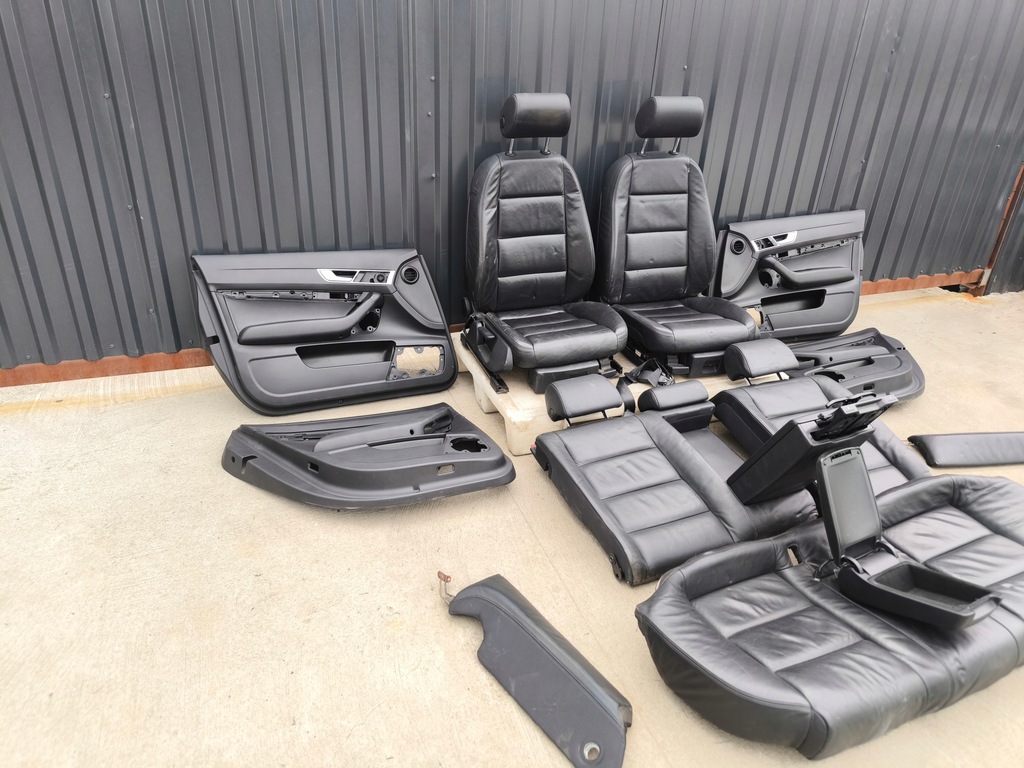 фото №16, Сидіння сидіння комплект audi a6 c6 шкіра підігрів бардачки mc donalds