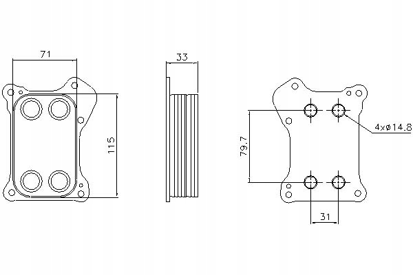 фото №1, Nissens радіатор оливи alfa romeo mito 1.3 multij