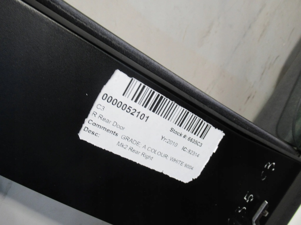 фото №8, Дверь задняя правое citroen c3 ii 09-