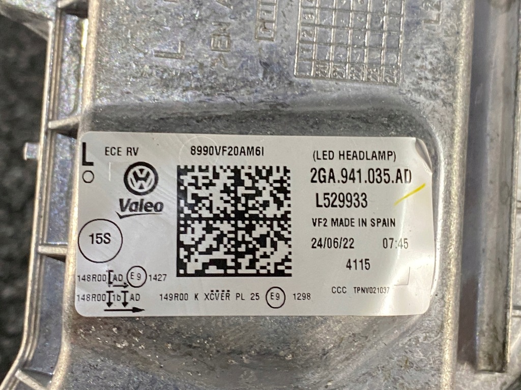 фото №3, Vw t-roc преобразователь модуль led левый перед 2ga