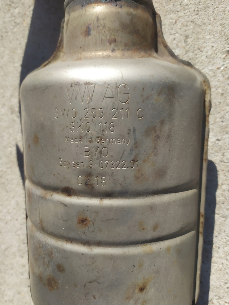 фото №11, Audi a5 s5 17- труба выхлопная 8w0253211c usa