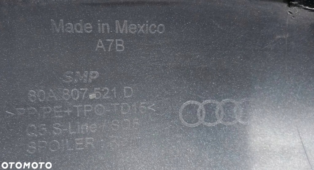 фото №6, Диффузор бампера задняя audi q5 ii 80a
