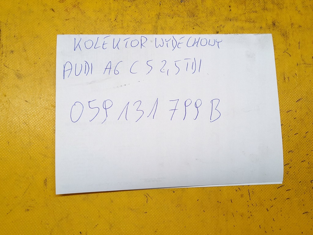 фото №3, Колектор випускний audi a6 c5 2,5tdi 059131799b