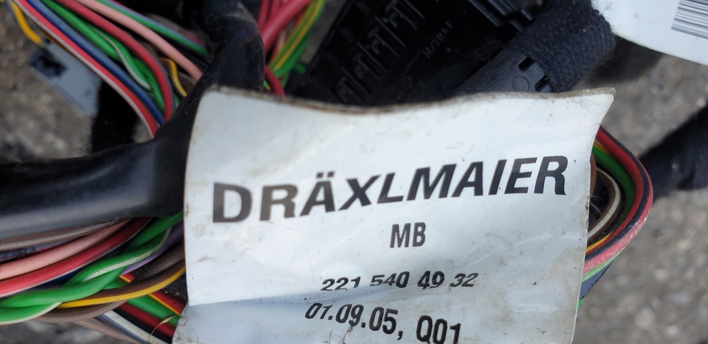 фото №11, Джгут електропроводка роз'єми панелі консолі mercedes s w221 оригінальний номер eu