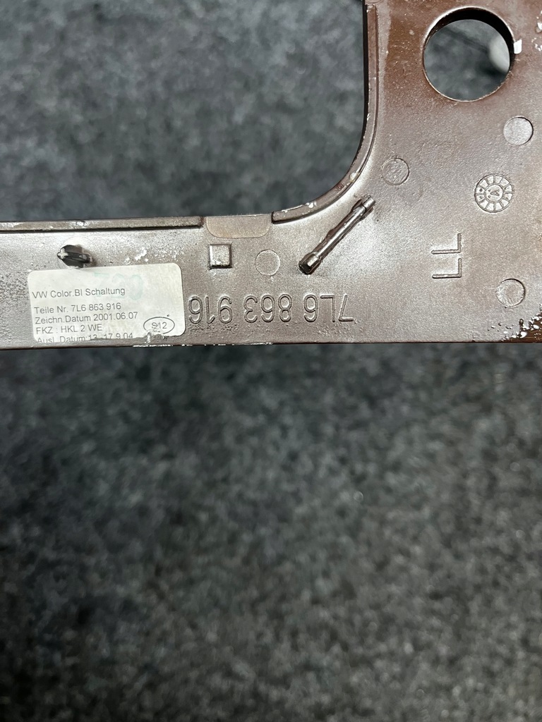 фото №12, Рамка защита прикуриватель разъём vw touareg i 7l 7l6863916