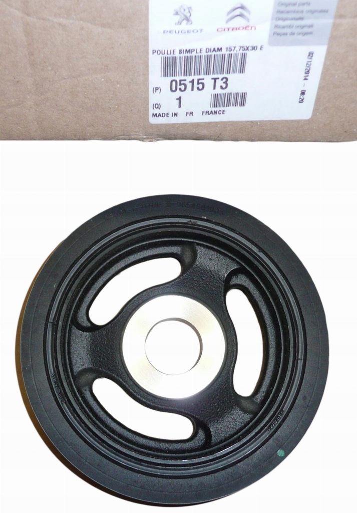 фото №1, Шків колінчастого вала citroen berlingo c5 iii 0515.t3