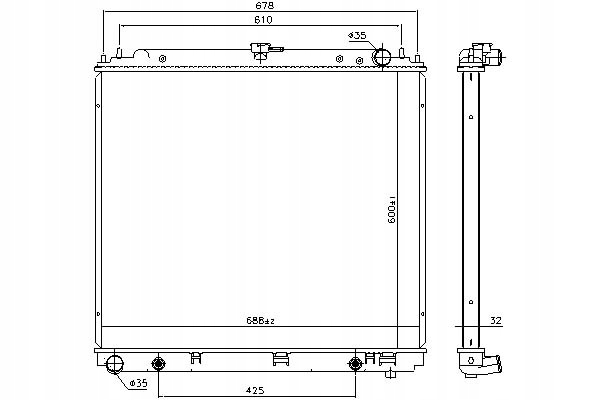 фото №16, Nissens 69485 радіатор, система охолодження двигуна