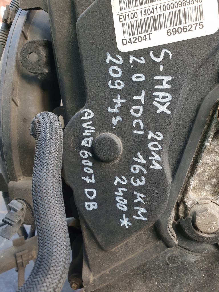Двигун ford s-max mk1 рестайлінг  2011 рік 2.0 tdci 163 km av4q6007db Ціна