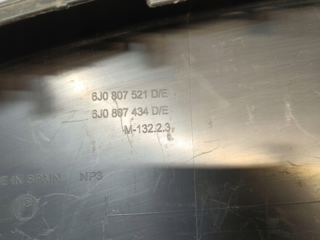 фото №11, Спойлер dol бампера задня seat ibiza iv 6j0807521d