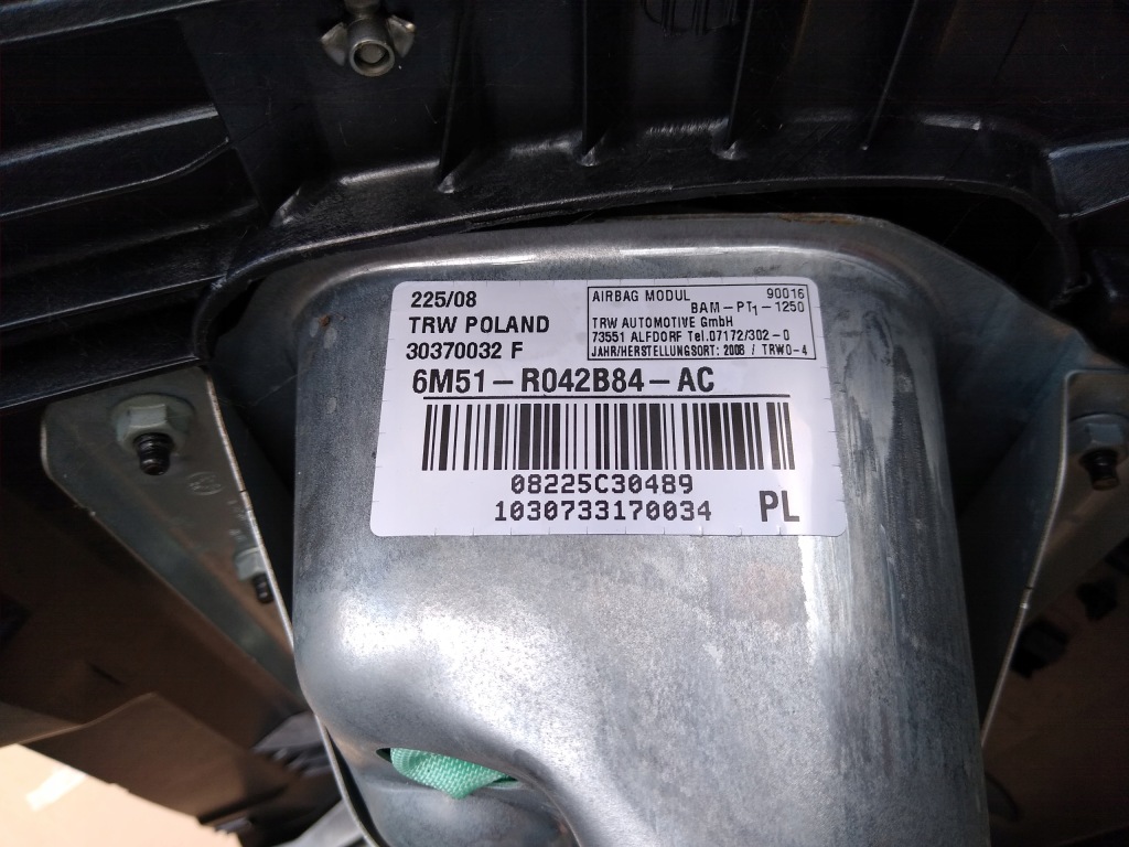 C-max mk1 рестайлинг  fl панель  подушка безопасности водителя пассажир натяжители датчик kuga mk1 Оригинал