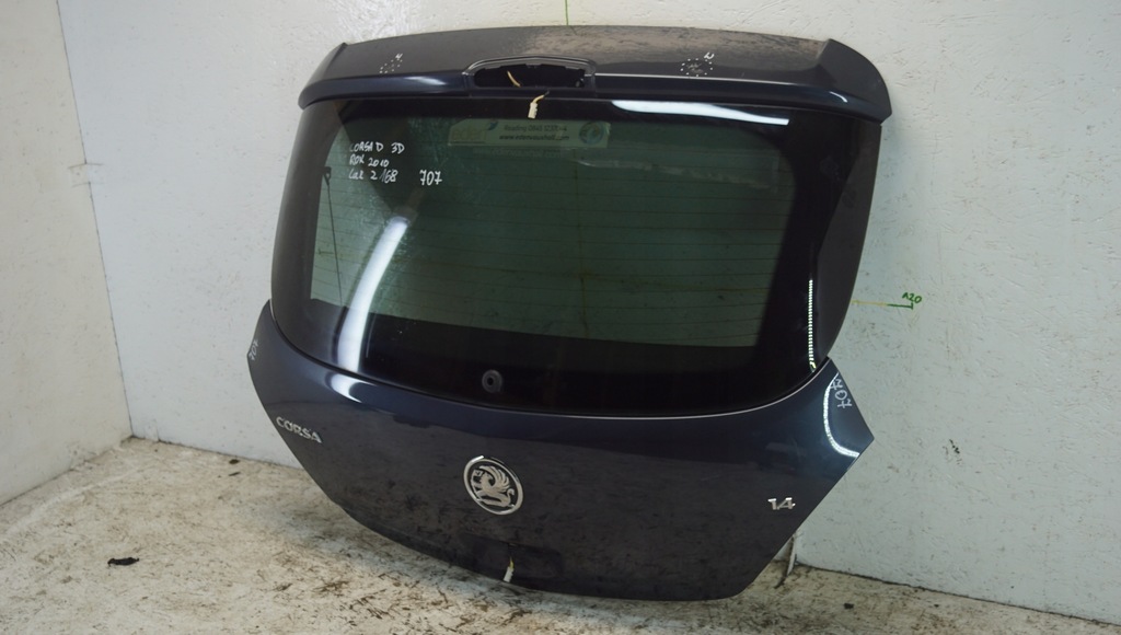 фото №10, Opel corsa d крышка багажника задняя код лакокрасочного покрытия z168 3d