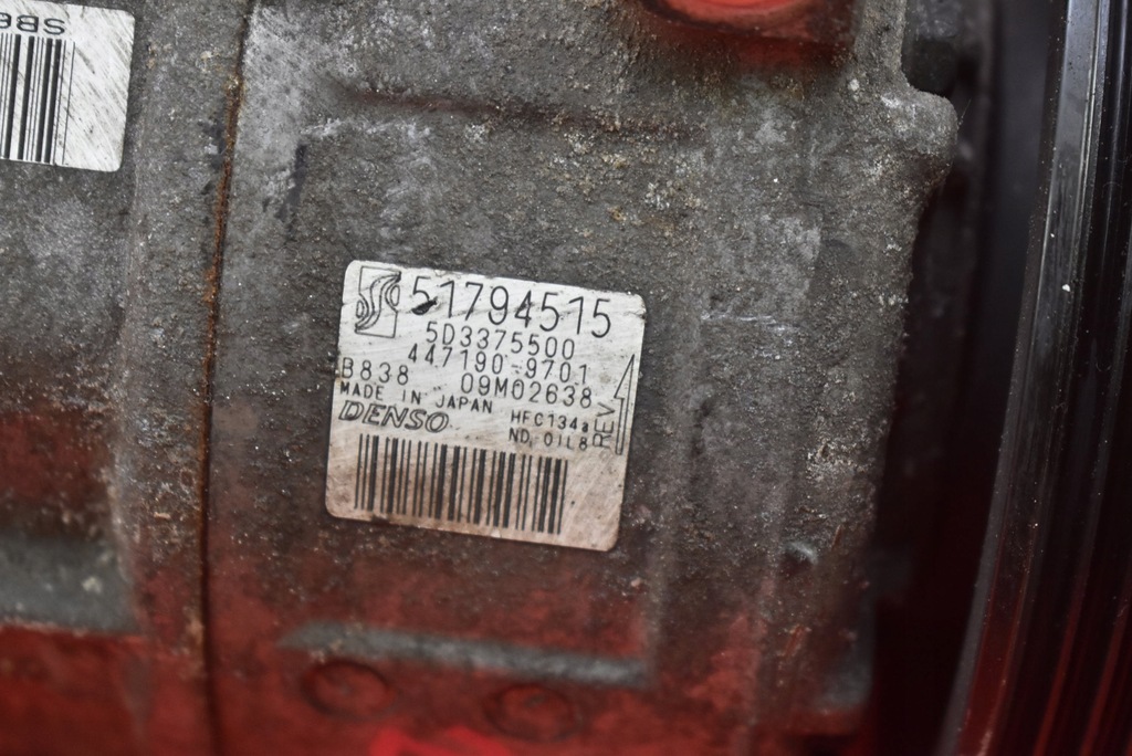 фото №7, Компрессор насос кондиционера 51794515 alfa romeo mito 1.4 16v 105 km 08-13