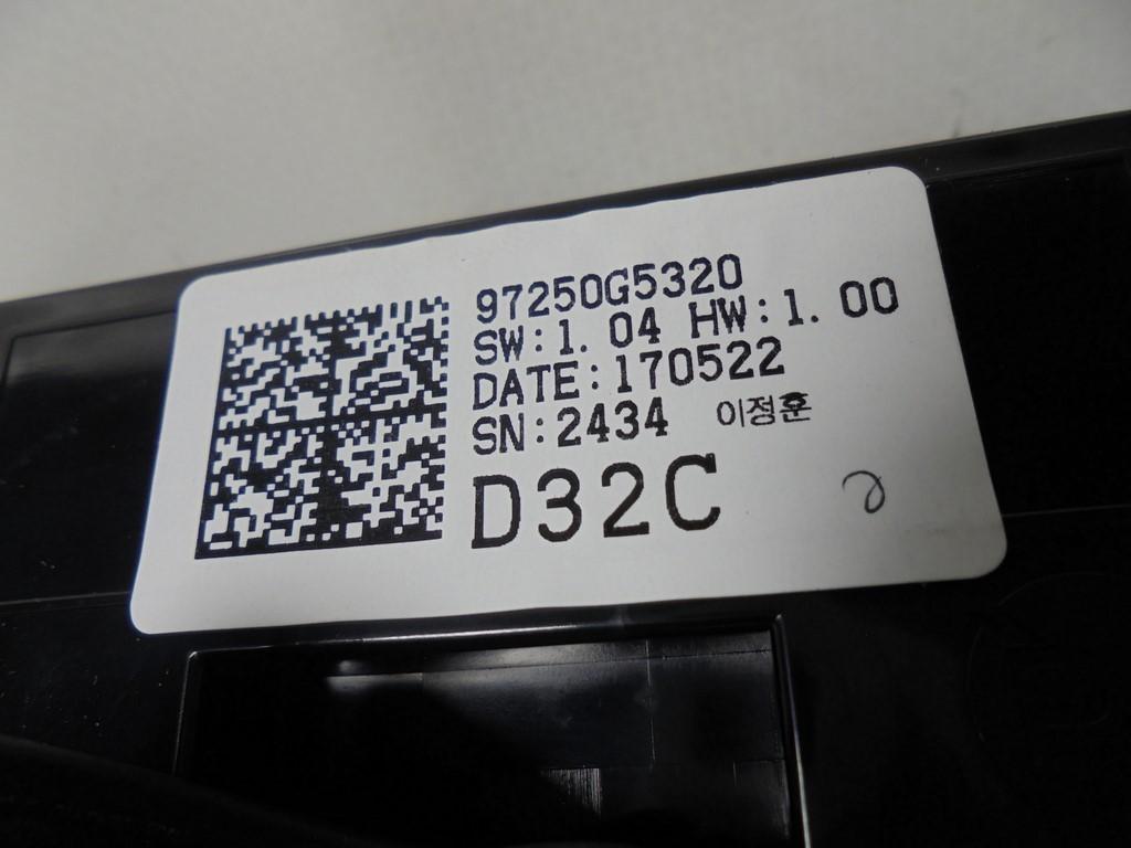 фото №7, Панель управление обдув кондиционера 97250-g5xxx 97250-g5320 kia niro i 17