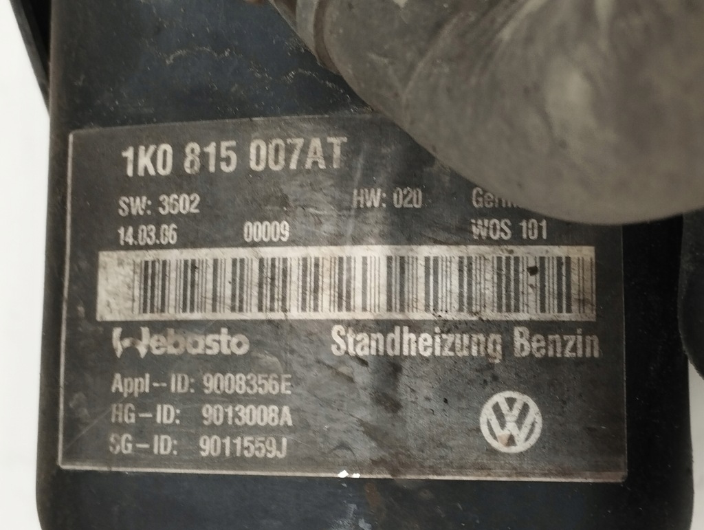 фото №14, Volkswagen golf v 5 webasto обігрівач стояночний 1k0815007at