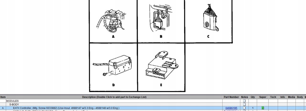 фото №7, Блок керування коробки chrysler mopar оригінальний номер r4686606aa