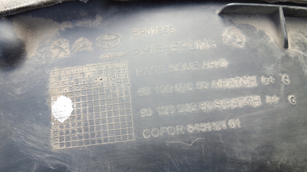 фото №6, Подкрылок правый задняя expert jumpy proace iii 9810967880