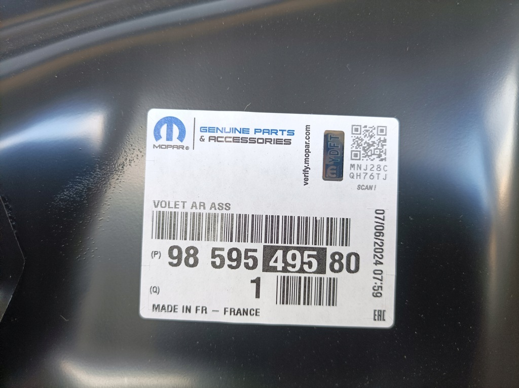 фото №12, Крышка багажника задняя задняя berlingo iv partner iii combo e nowa oryg 9859549580