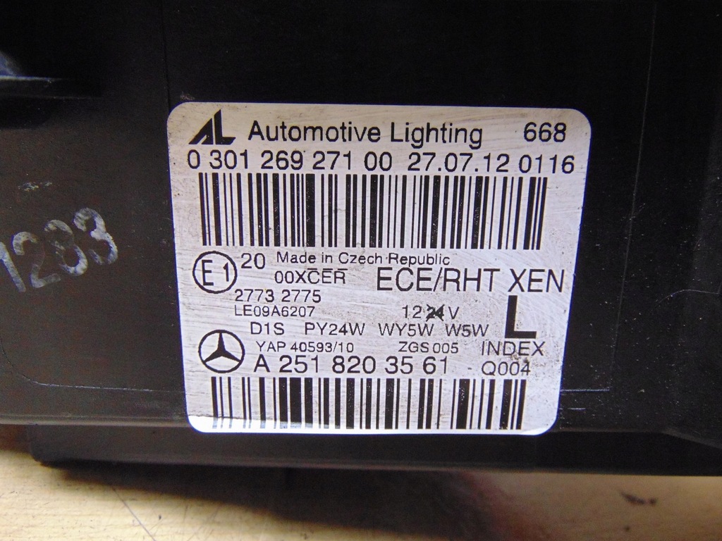 фото №16, Лампа левая перед mercedes w251 lift r klas europa