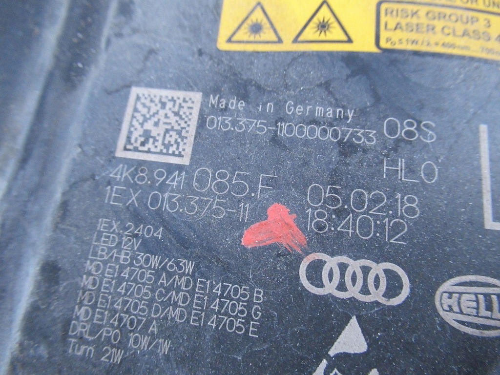 фото №16, Лампа перед ліва laser audi rs6 rs7 4k8941085c