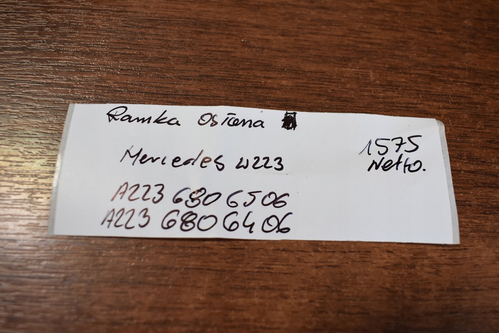 фото №4, Idealna рамка защита декор mercedes w223 1