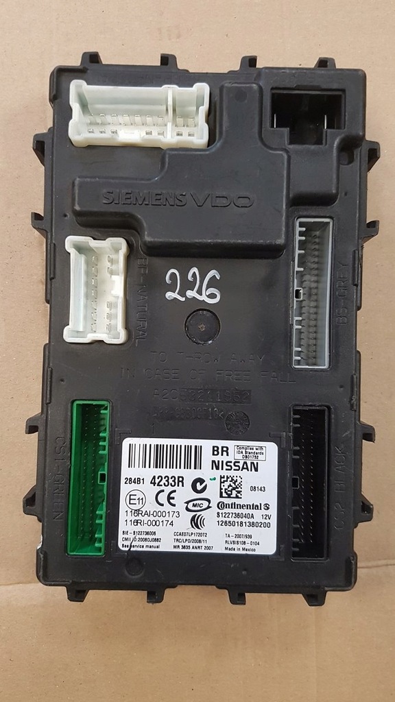 фото №3, Модуль bsi renault koleos i 284b14233r