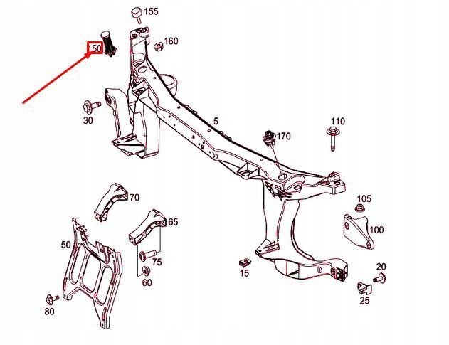 Новий оригінальний vito w447 елемент  пружний Київ