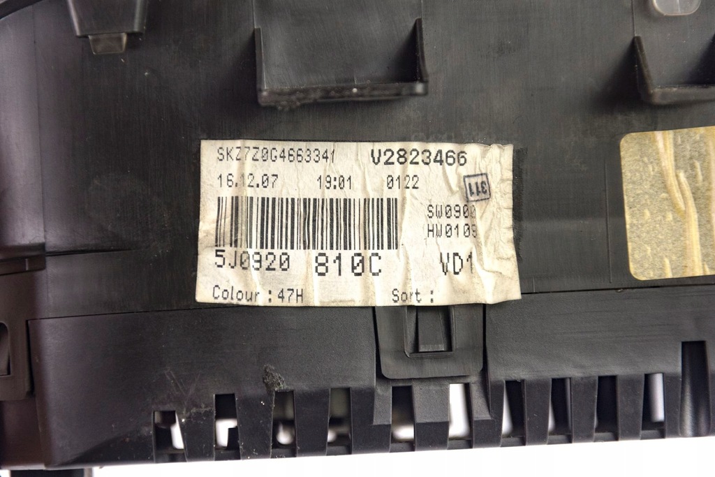 фото №7, Skoda fabia ii 1.4 tdi лічильник прилади 5j0920810c