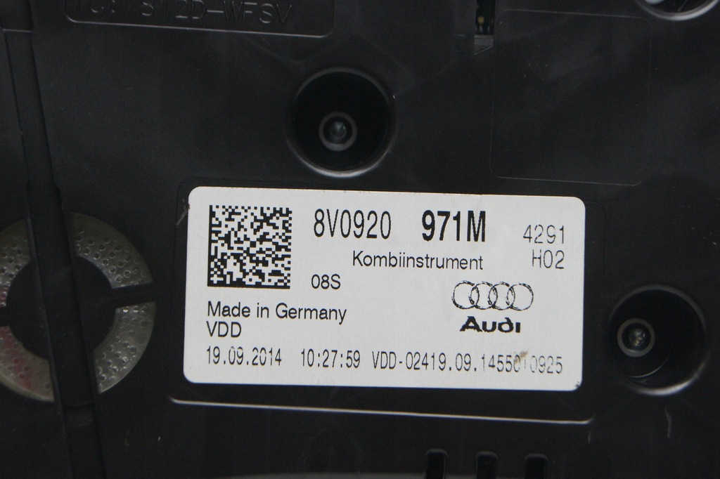 фото №5, Audi a3 счетчик приборы tdi 8v0920971m usa 9458km