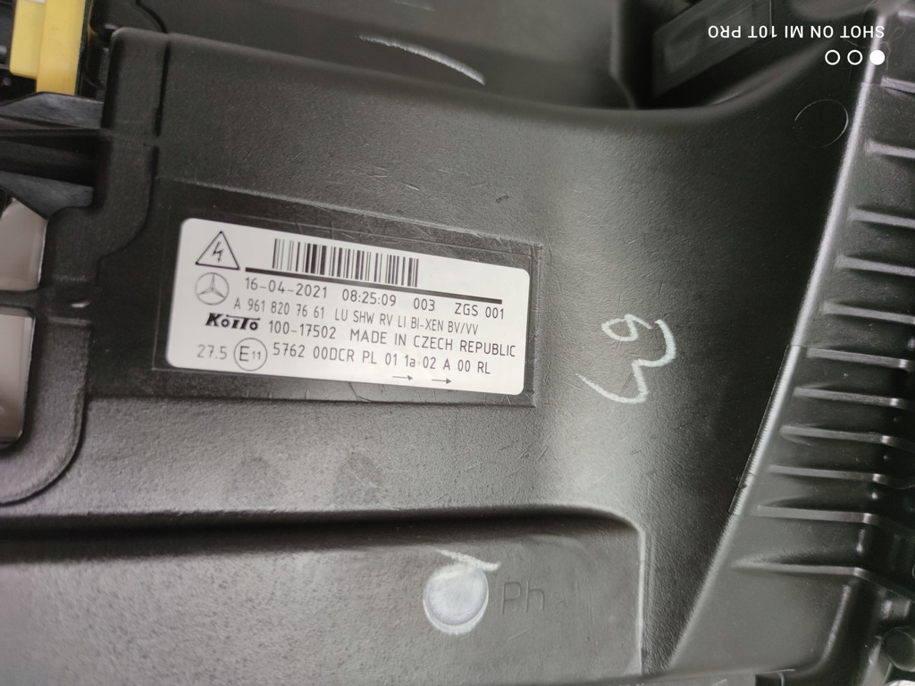 фото №9, Mb actros a961 ксенон лампа ліва 961 комплектна