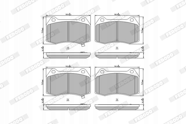 фото №2, Тормозные колодки тормозные ferodo fdb1561