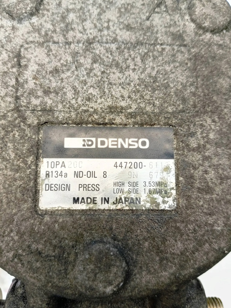 фото №9, Honda legend ii coupe ka8 1994 компресор компресор кондиціонера a/c c32a2