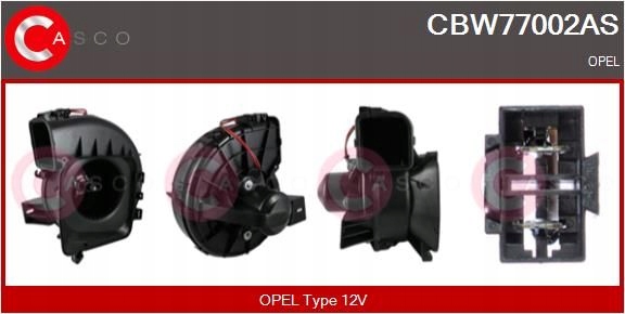фото №2, Повітродувка вентилятор обдув cbw77002as casco opel