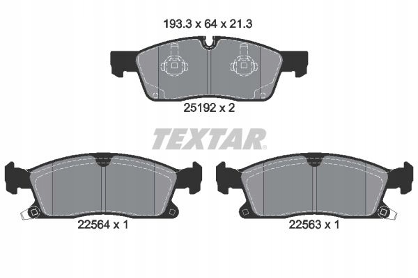 фото №3, Textar гальмівні колодки гальмівні jeep grand cherokee iv