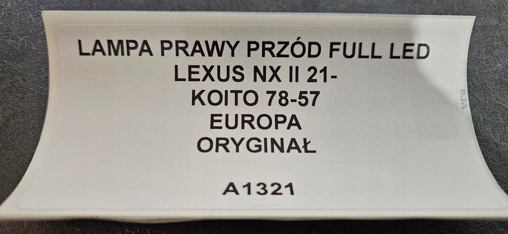Фара праві перед full led lexus nx 2 21- оригінал koito 78-57 Ціна