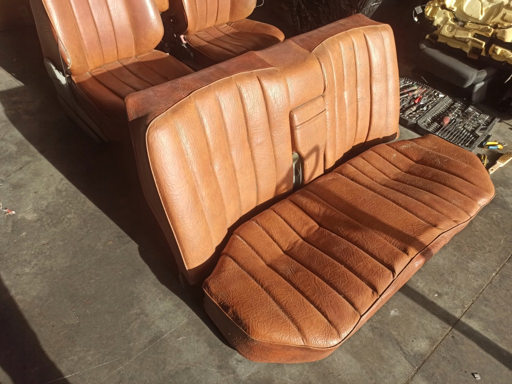 фото №7, Mercedes w124 комплект салон сидіння заднє сидіння обшивки шкіра