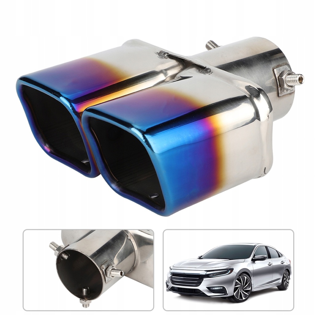 Наконечник выхлоп глушителя накладка 63mm Недорого