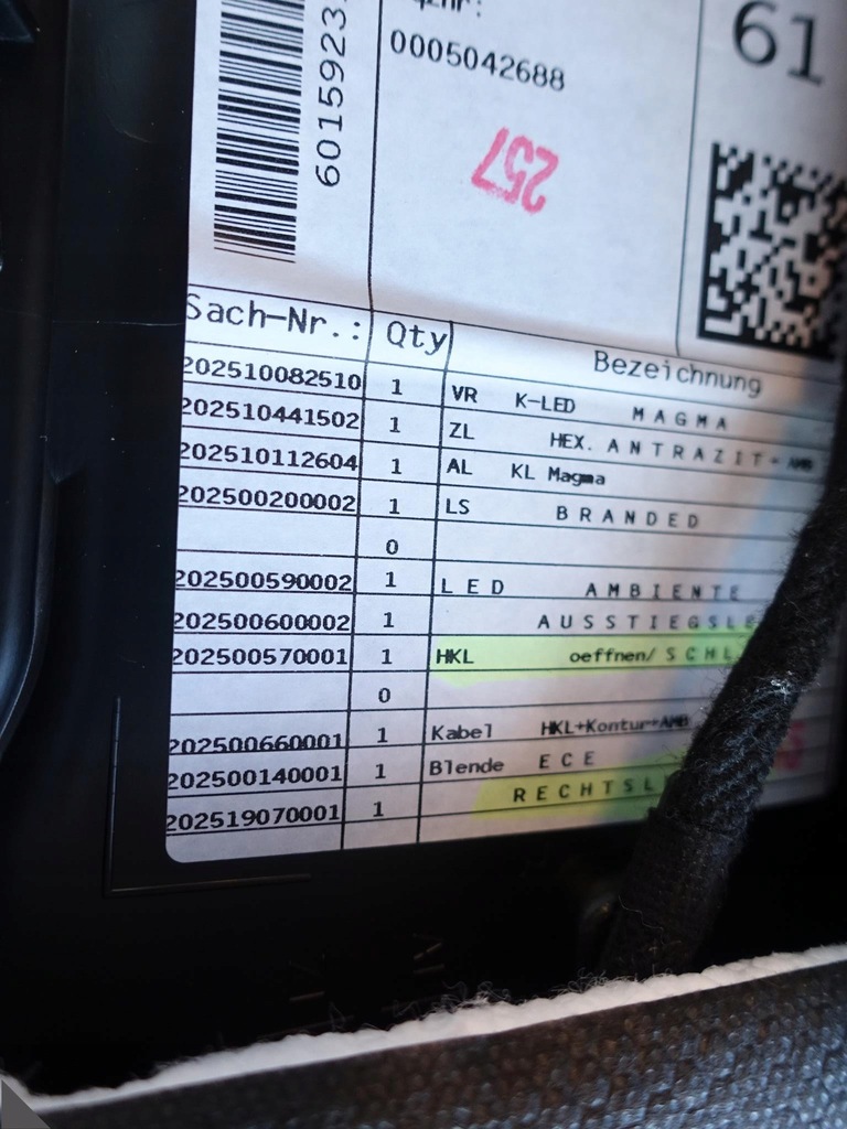 фото №8, Bmw x2 f39 czerwona кожа обивка правая перед uk