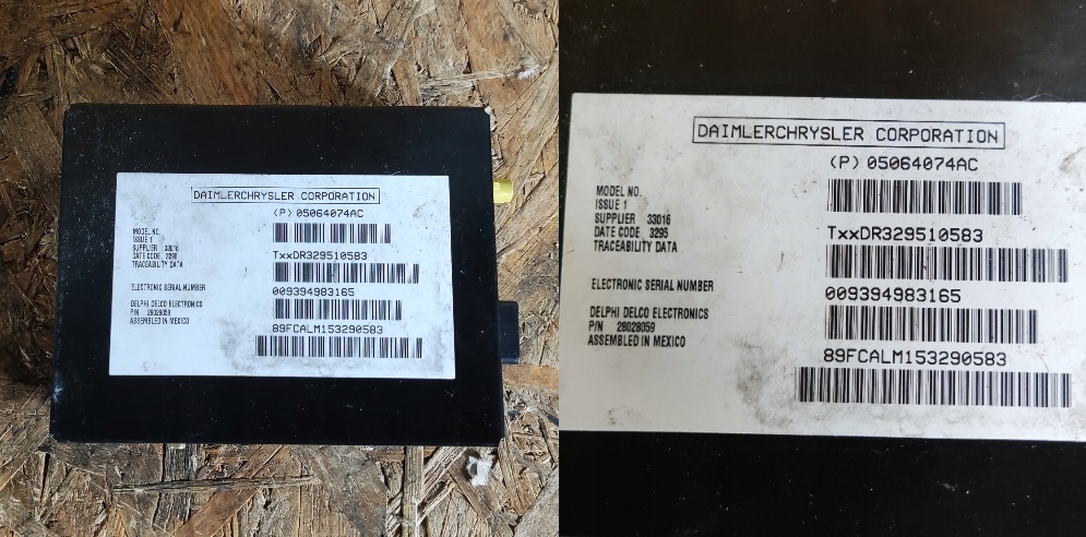 Купить Модуль gps радио chrysler jeep dodge 05064074ac