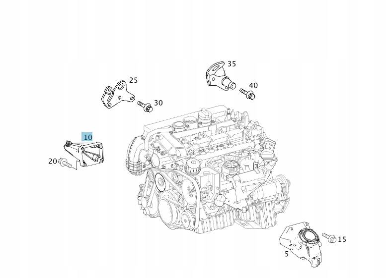 фото №1, Кронштейн двигуна mercedes-benz do двигуна om646