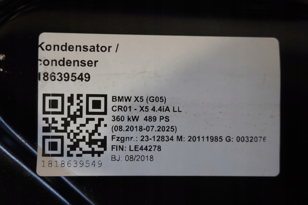 фото №8, Капот крила pas bmw x5 g05 m-pakiet 4,0i c3z