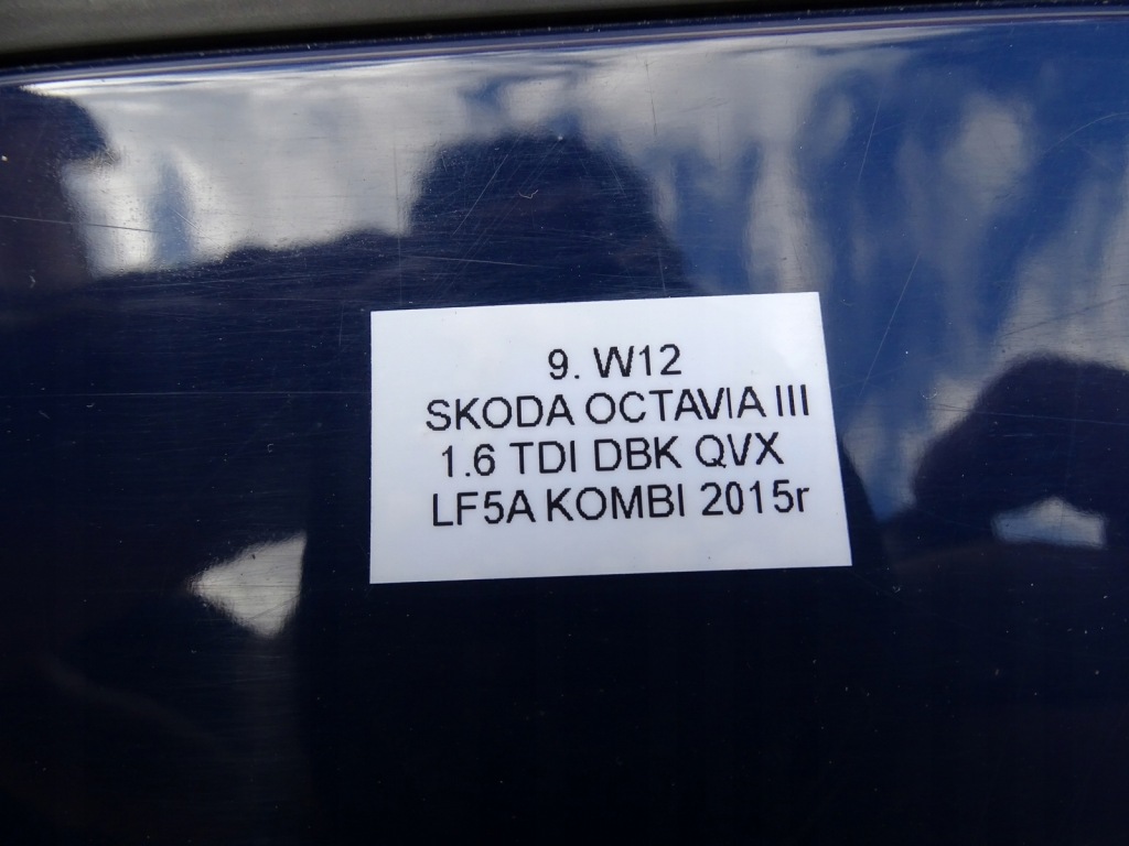 Двері лівий задній ліва задні lf5a 4711 skoda octavia 3 універсал 12-17r Доставка