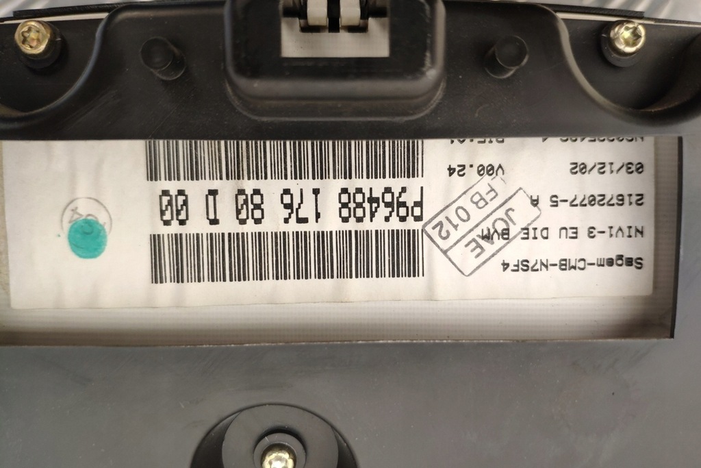 фото №8, Лічильник citroën xsara n1 p9648817680d00 2.0l дизель 66kw 2003