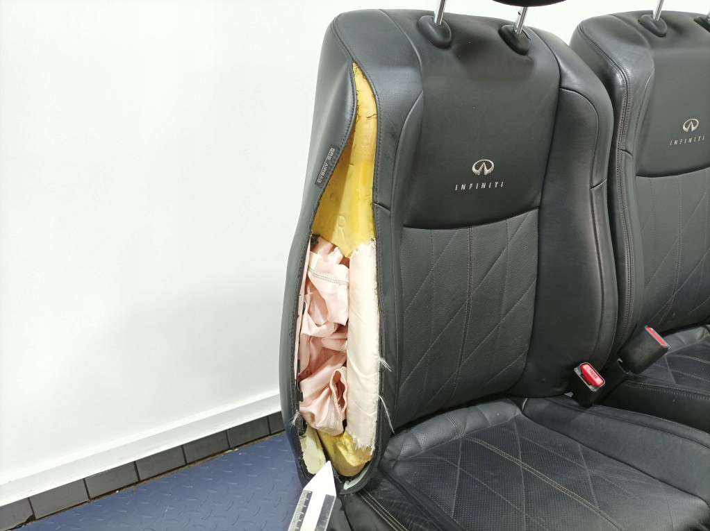 фото №6, Infiniti fx ii lift qx70 сидіння перед водія пасажира шкіра eu екран dvd