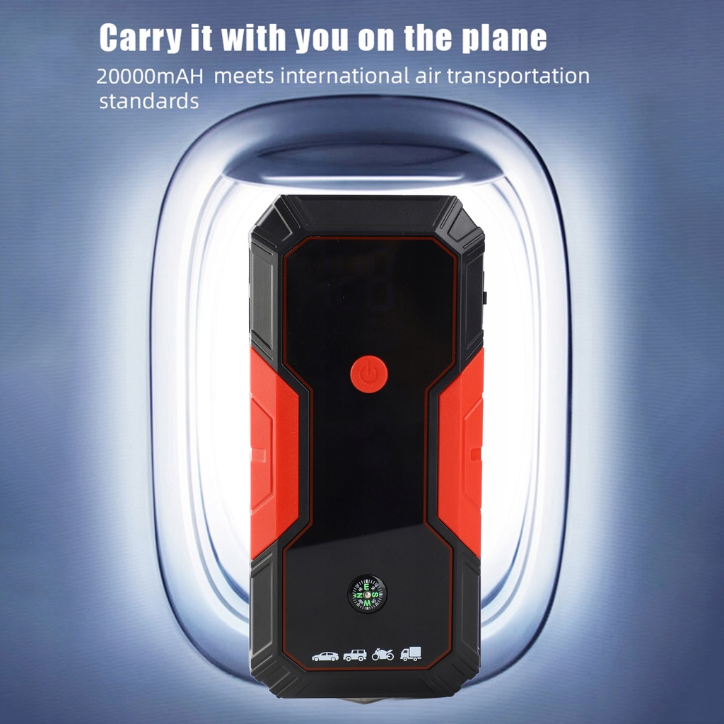 фото №10, Przenośny стартер skoku автомобильный 20000 mah 12v аккумулятор автомобильная f4