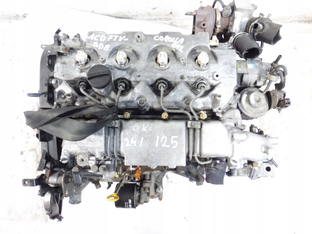 фото №9, Двигатель блок двигателя 1cdftv форсунки насос denso toyota corolla e12 2.0 d-4d